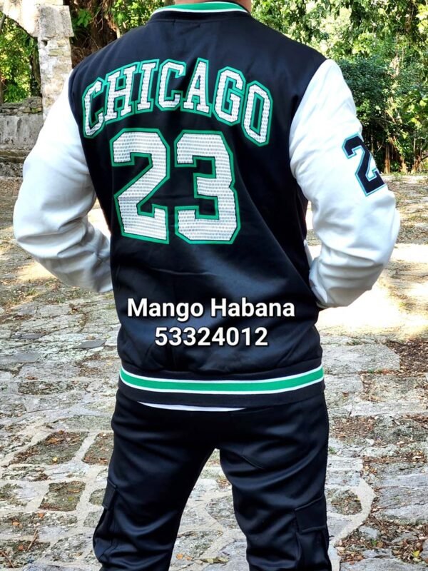 Chaqueta Chicago Negra y blanca