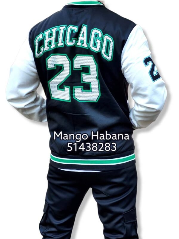 Chaqueta Chicago Negra y blanca