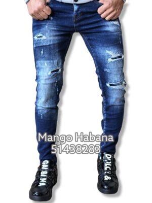 Jeans Azul Oscuro 2 rotos