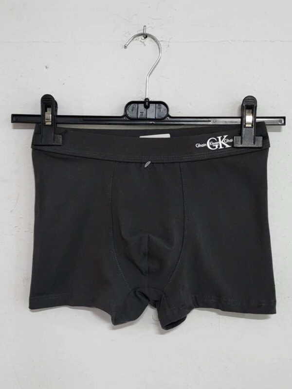 CALZONCILLO GRIS OSCURO CON DETALLE PLATEADO CKK6