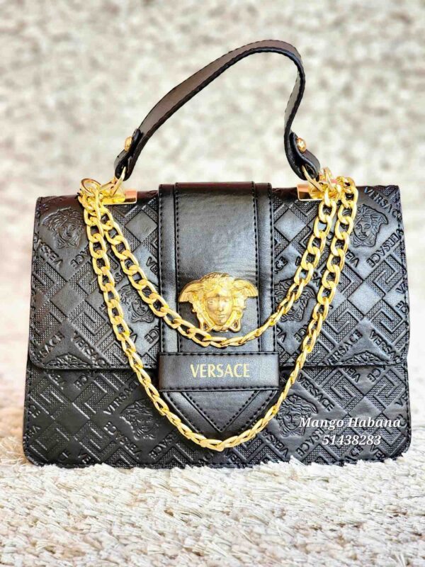 CARTERA VERSACE NEGRA MEDIANA - Imagen 2