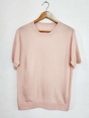 Pullover sencillo rosa claro