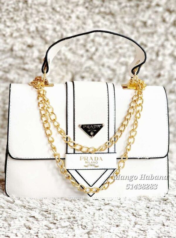 CARTERA PRADA BLANCA ACPBA.