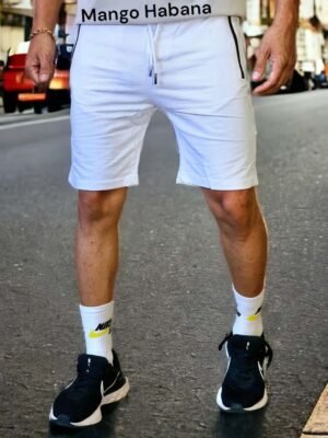 Shorts de felpa Blanco