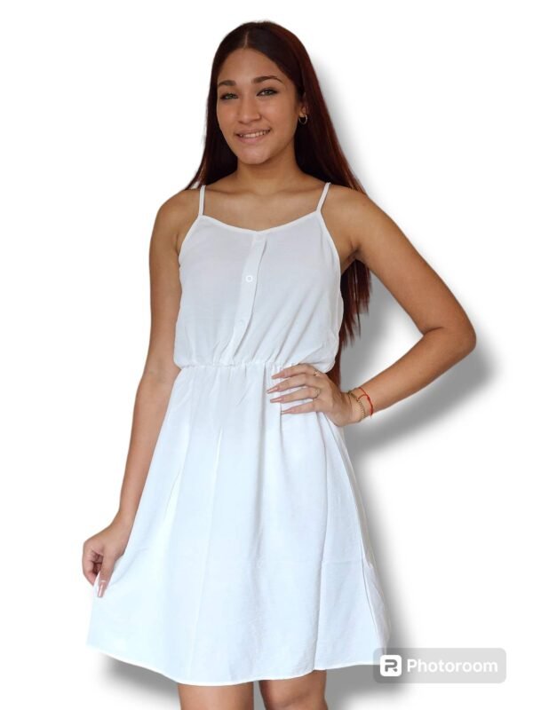 VESTIDO BLANCO CORTO VBOCB43