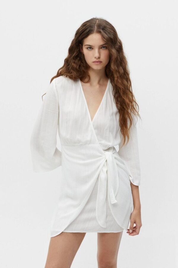 VESTIDO PULL&BEAR BLANCO