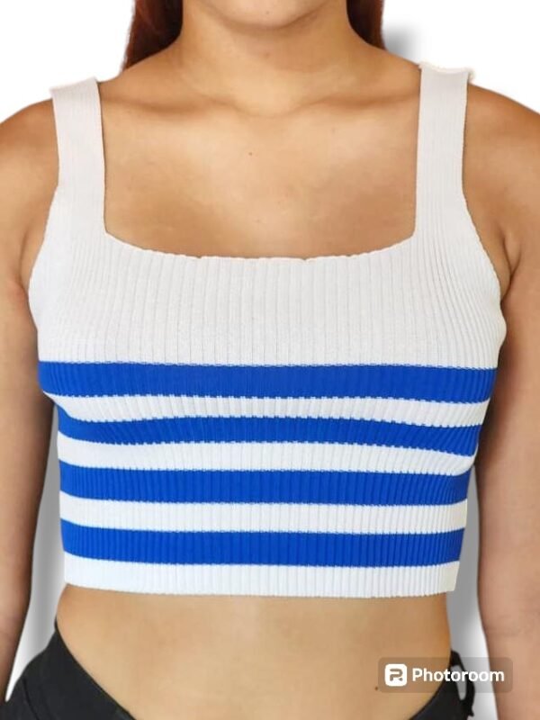 BLUSA RAYAS BLANCA Y AZUL