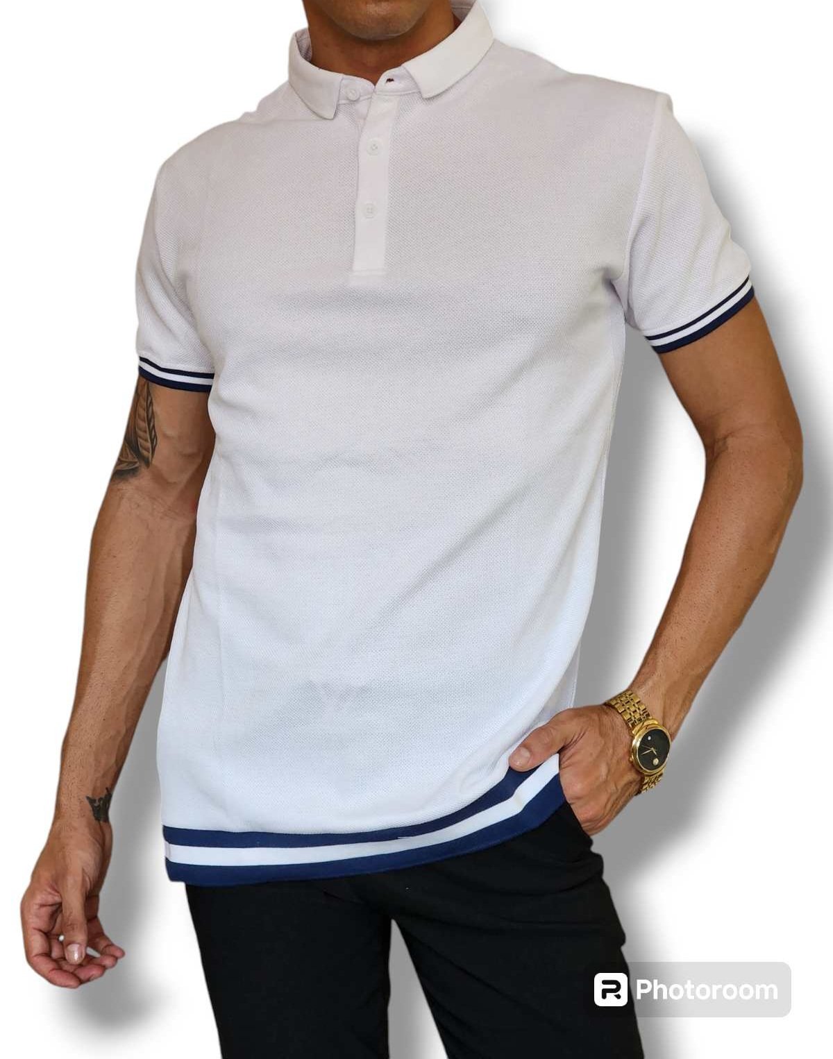 Pullover de cuello Blanco