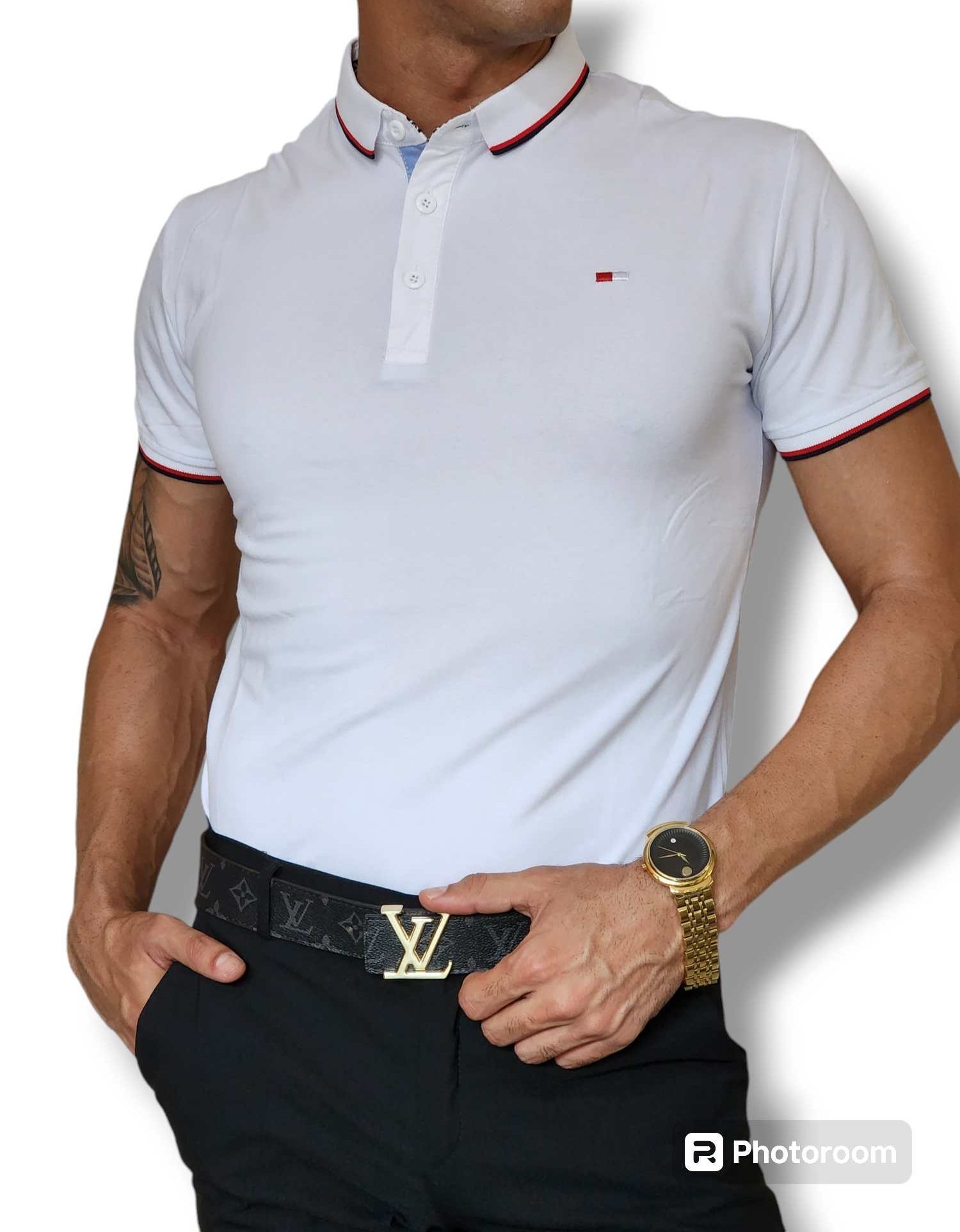 Pullover de cuello Blanco