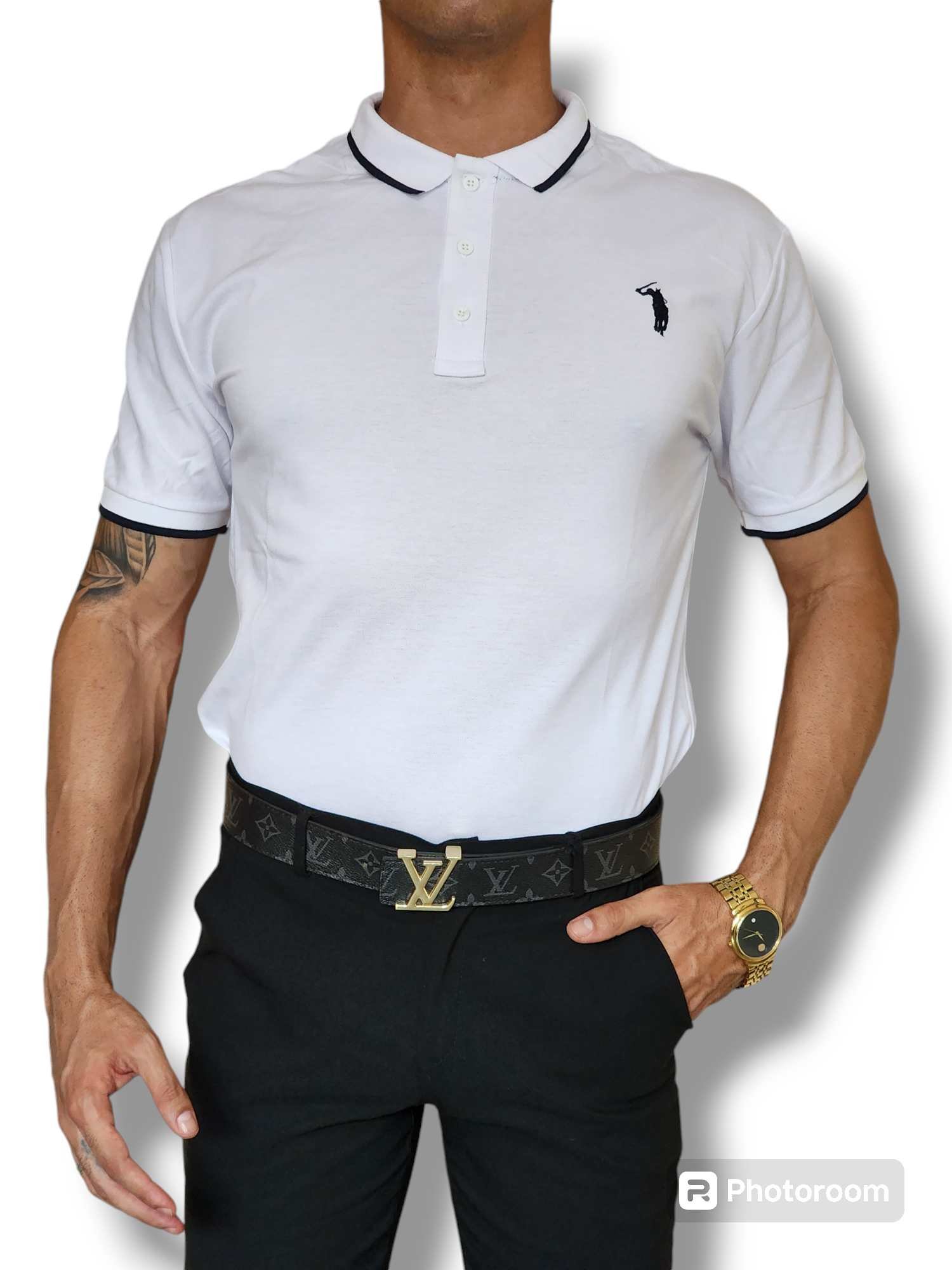 Pullover de cuello Blanco