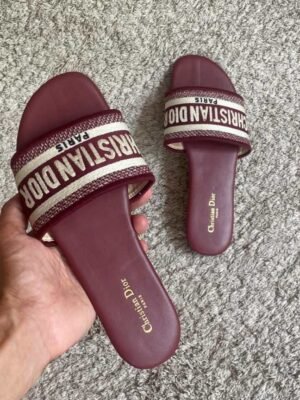 SANDALIAS CHRISTIAN DIOR ROJO VINO SCHRV