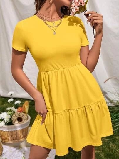 VESTIDO AMARILLO DE VUELO AMAVSL