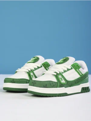 TENIS LOUIS VUITTON BLANCO Y VERDE TLVVB