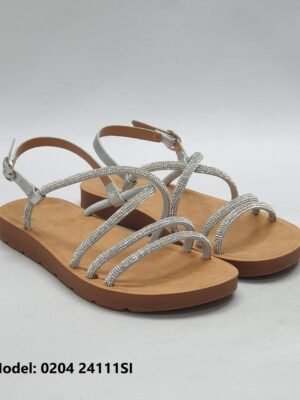 SANDALIAS BEICH TRES TIRAS DE DIAMANTES ASBB