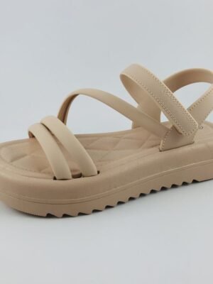 SANDALIAS BEIGE DE GOMA ASBE3