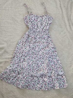 VESTIDO ESTAMPADO FLORES LILA VLFAI