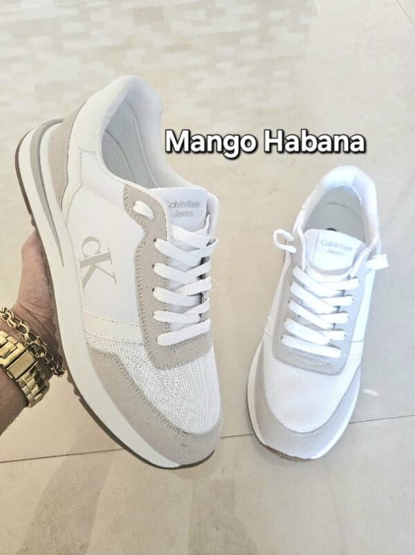 TENIS CALVIN KLEIN BLANCOS TNCKB1
