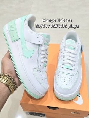 TENIS NIKE VERDE Y BLANCO TNVB1