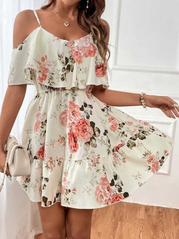 VESTIDO CON ESTAMPADO DE FLORES AVTF27 - Imagen 3