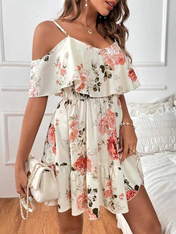 VESTIDO CON ESTAMPADO DE FLORES AVTF27