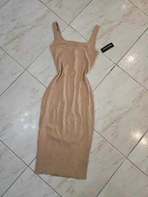 VESTIDO BEIGE VTD14