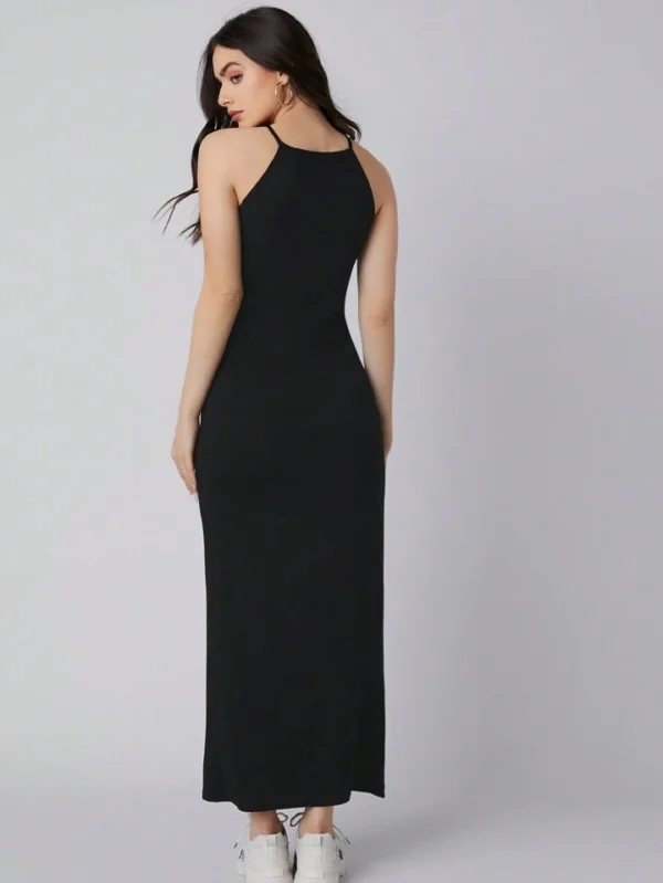 VESTIDO NEGRO LARGO AVNG74 - Imagen 3