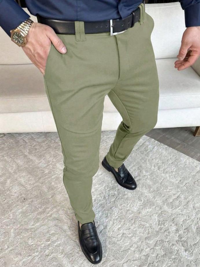 PANTALON DE VESTIR VERDE PVVD1