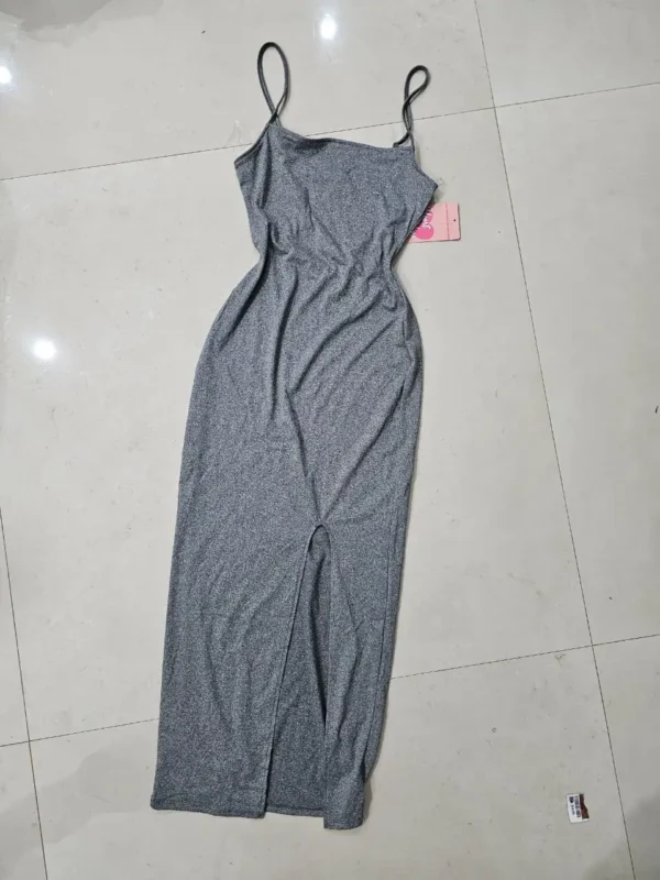 VESTIDO GRIS AJUSTADO VTD29