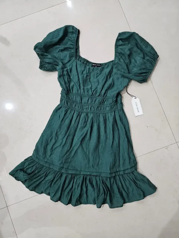 VESTIDO VERDE CORTO VTD34