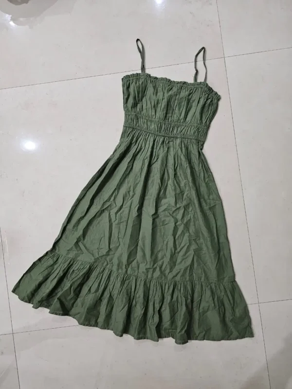 VESTIDO VERDE DE TIRANTES VTD54