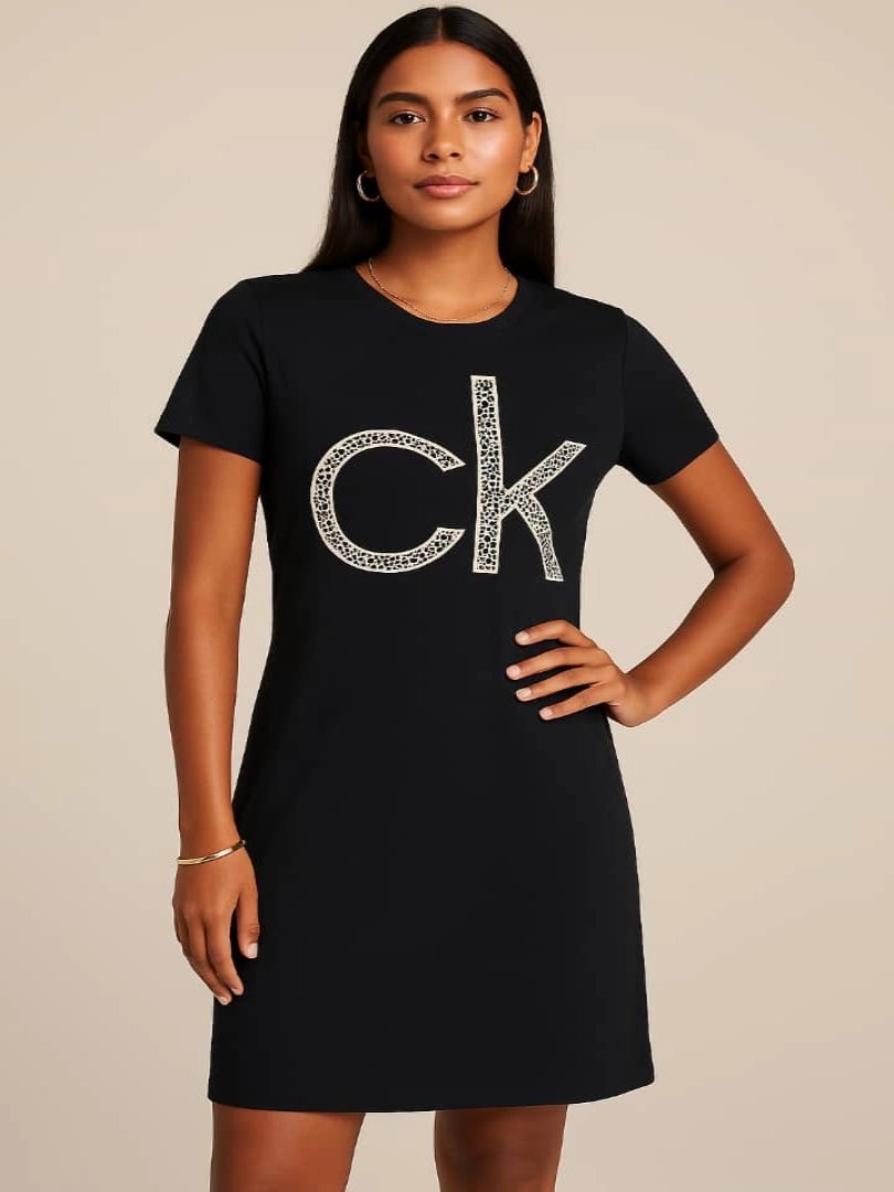 VESTIDO NEGRO CALVIN KLEIN VTD68