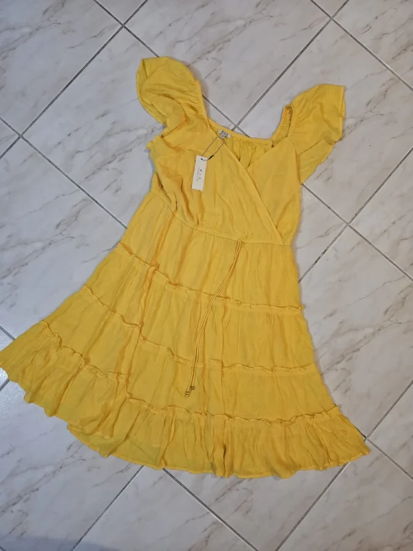 VESTIDO AMARILLO VTD101