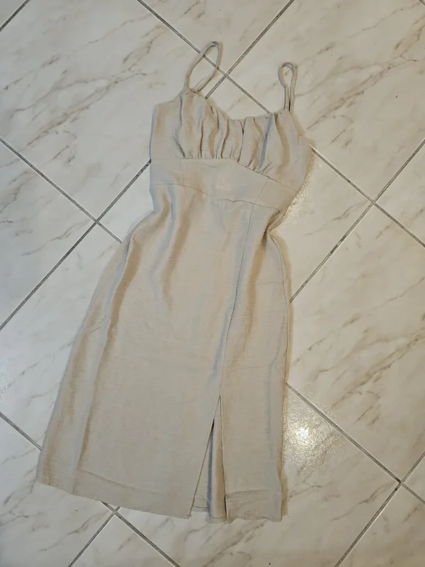 VESTIDO BEIGE VTD89