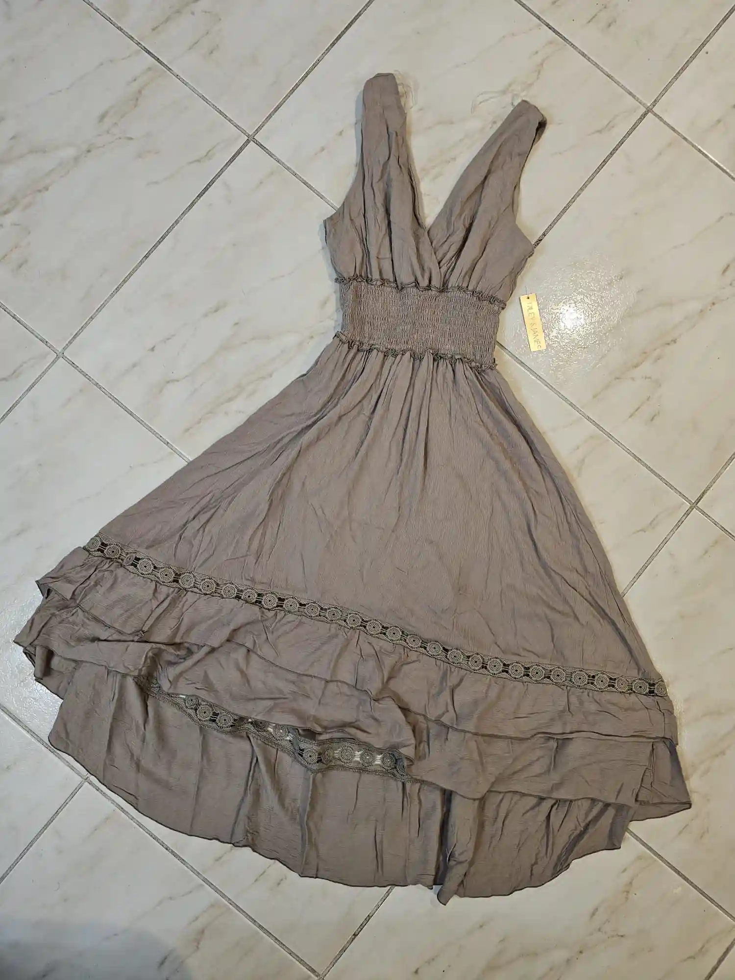 VESTIDO MARRON VTD61