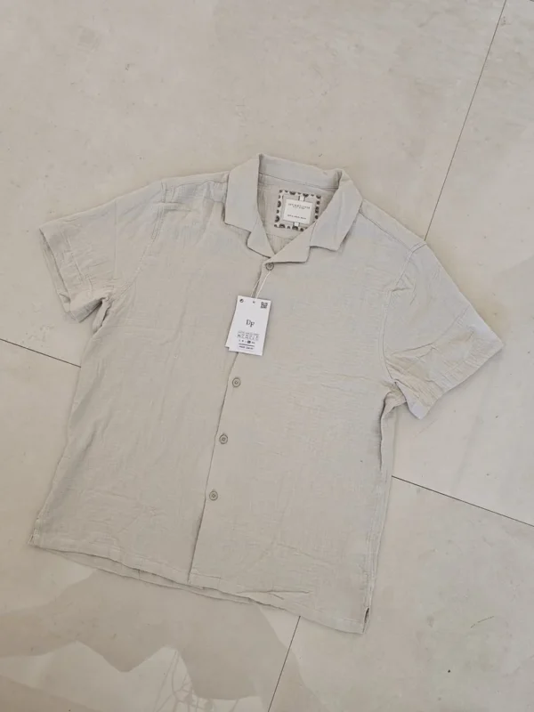 CAMISA BEIGE CMS105