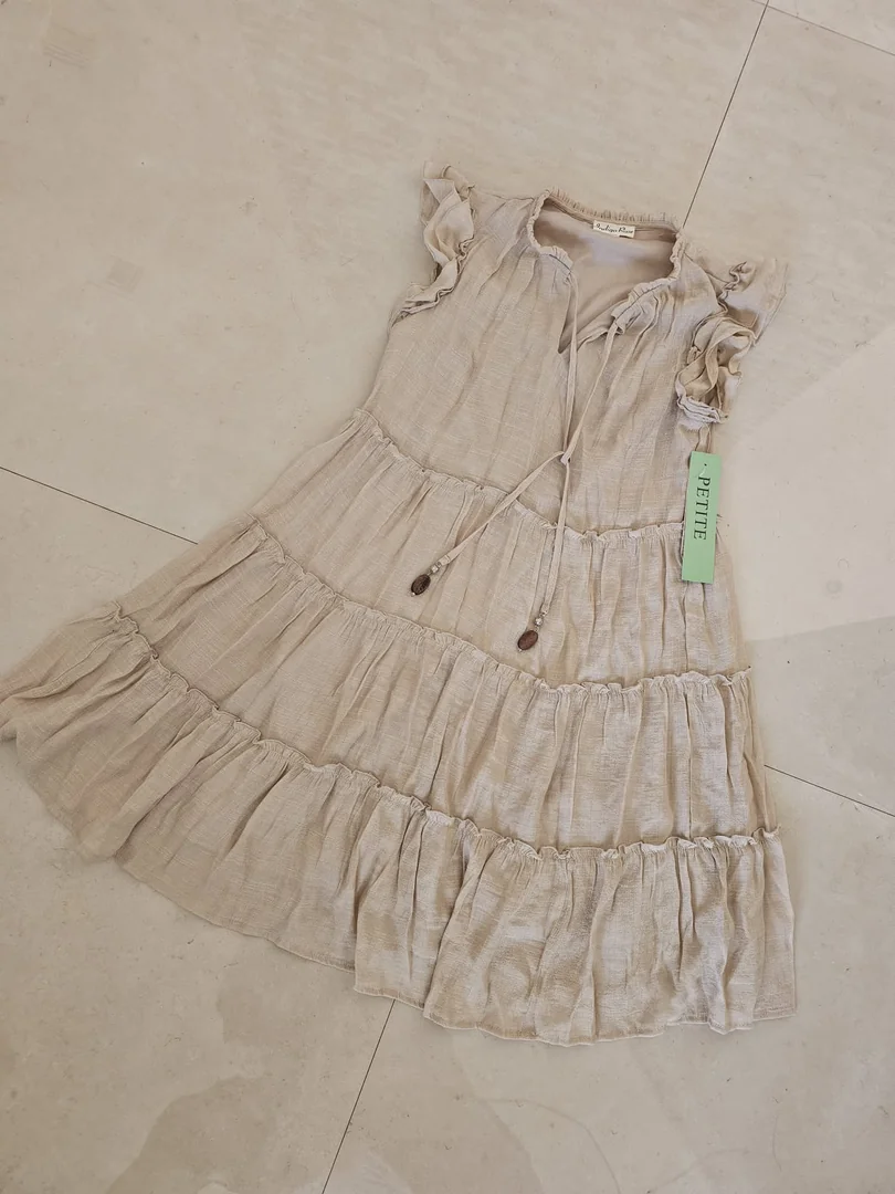 VESTIDO BEIGE VTD128