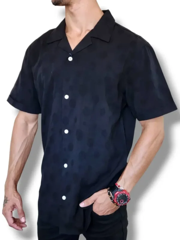 CAMISA DE LINO NEGRA CMNA