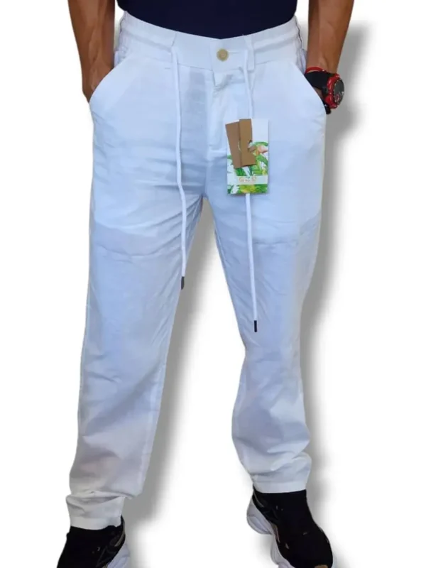 PANTALÓN DE LINO BLANCO PBLCO1