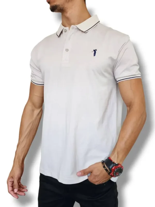 PULLOVER DE CUELLO POLO BEIGE PLBG3