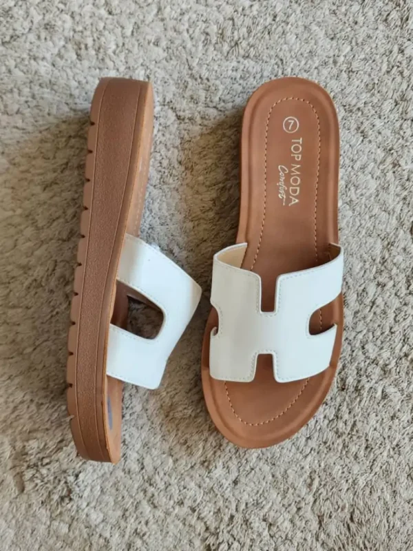 SANDALIAS BLANCAS SDL89