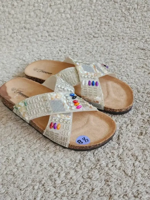 SANDALIAS PLATEADAS SDL88