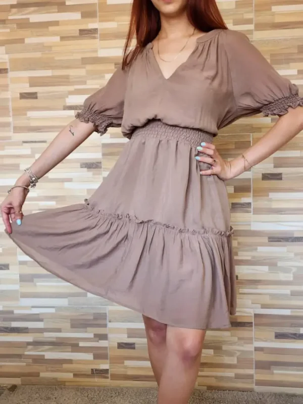 VESTIDO MARRÓN VDO8