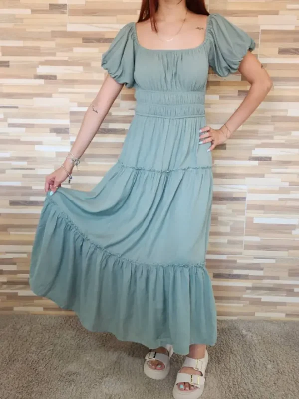 VESTIDO VERDE VDO32