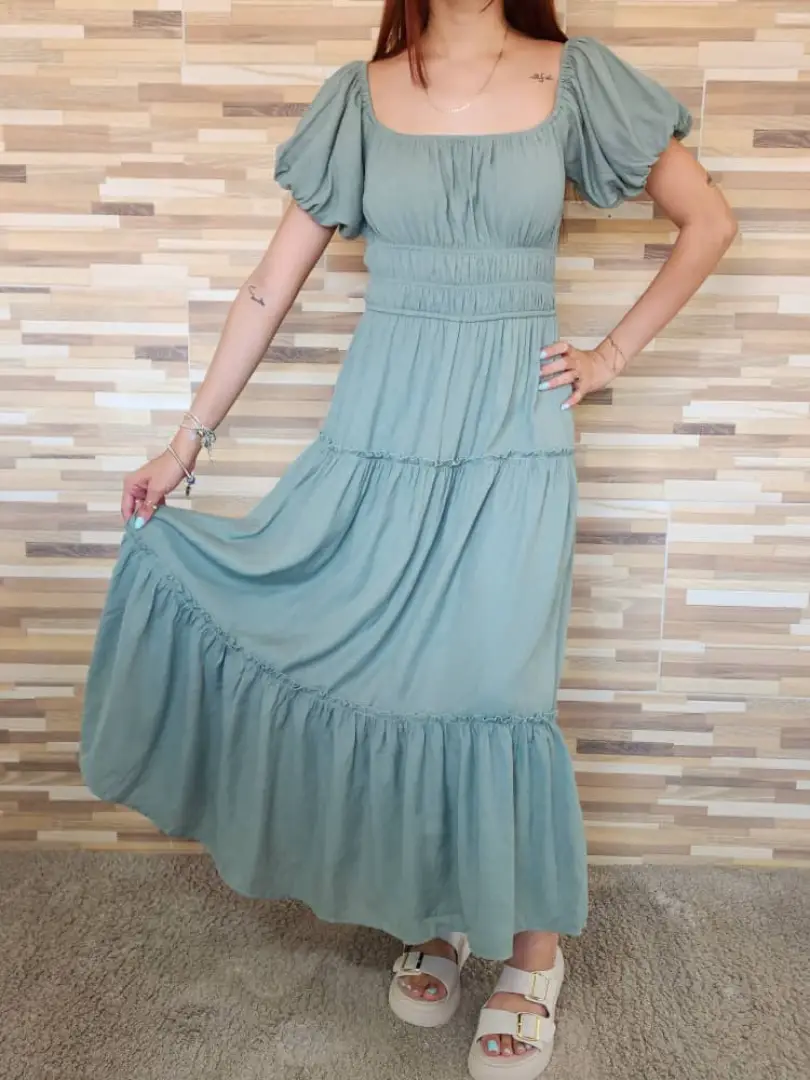 VESTIDO VERDE VDO32