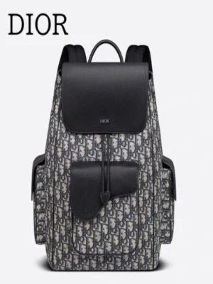 MOCHILA CHRISTIAN DIOR NEGRA BLANCA MCL1