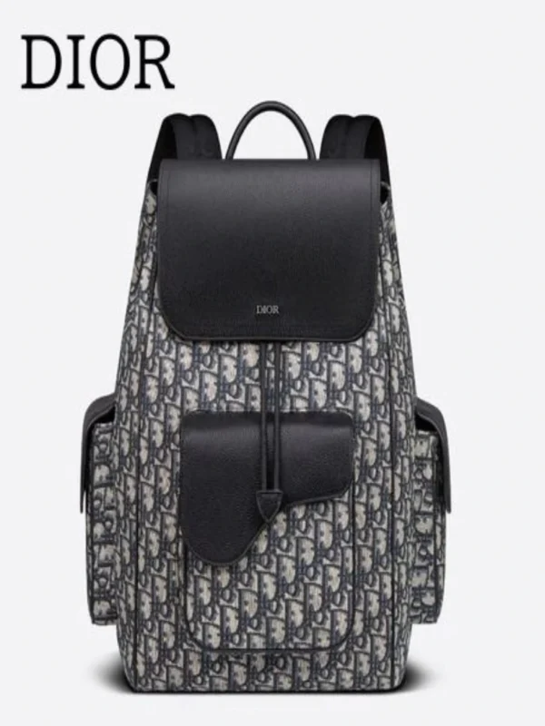 MOCHILA CHRISTIAN DIOR NEGRA BLANCA MCL1