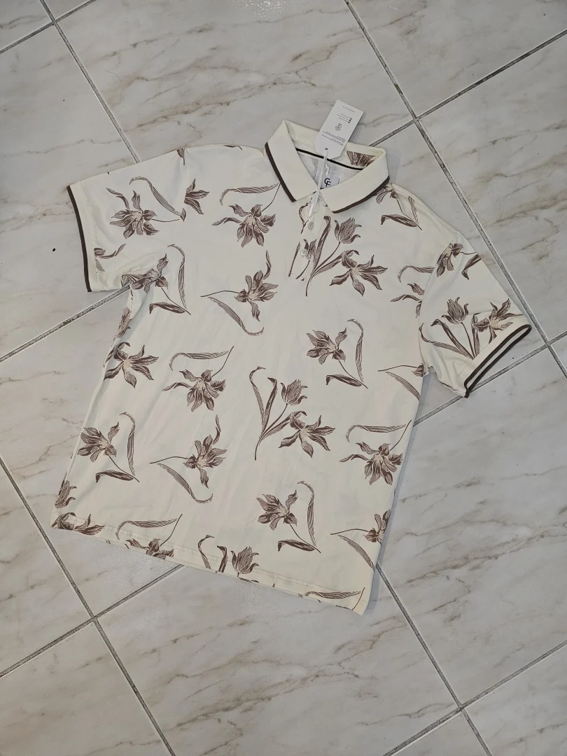 PULLOVER BEIGE CON FLORES PLV220