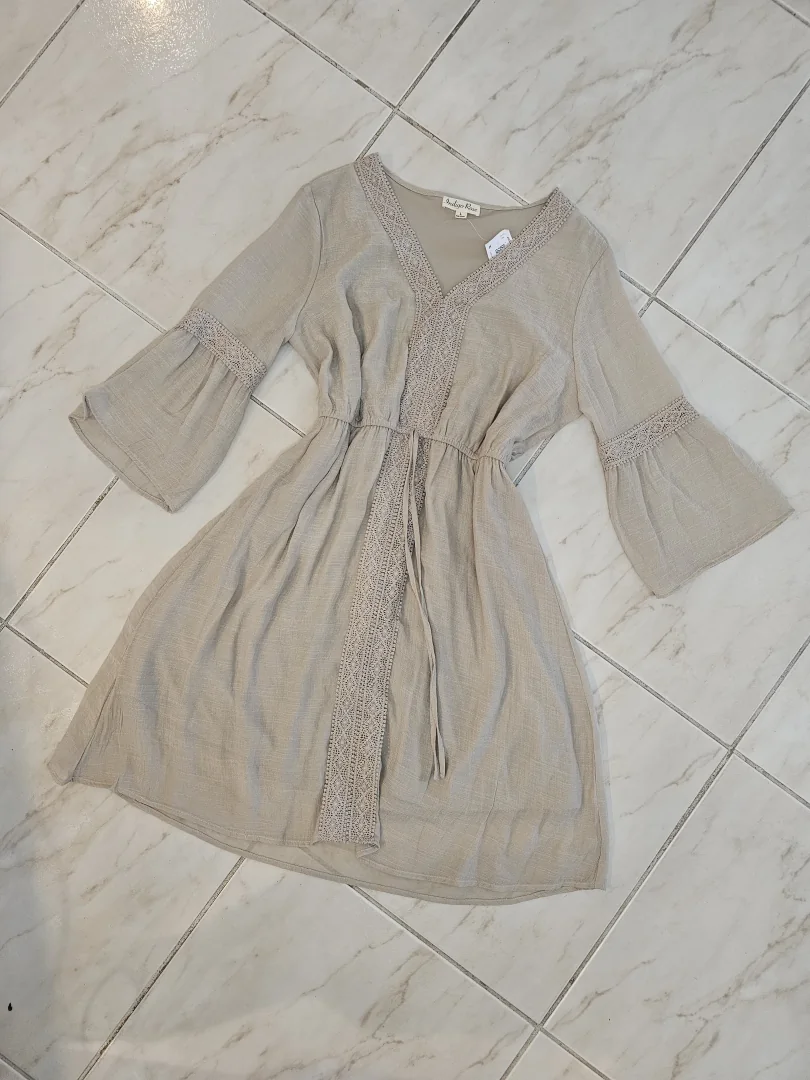 VESTIDO BEIGE VTD184