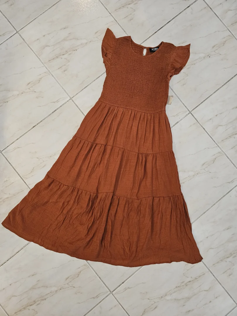 VESTIDO NARANJA OSCURO VTD195