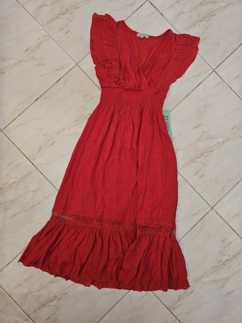 VESTIDO ROJO VTD214